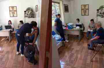 Guaraniaçu - Saúde realiza ação de atualização da Carteirinha de Vacinação na Chácara de Recuperação Paz do Bem